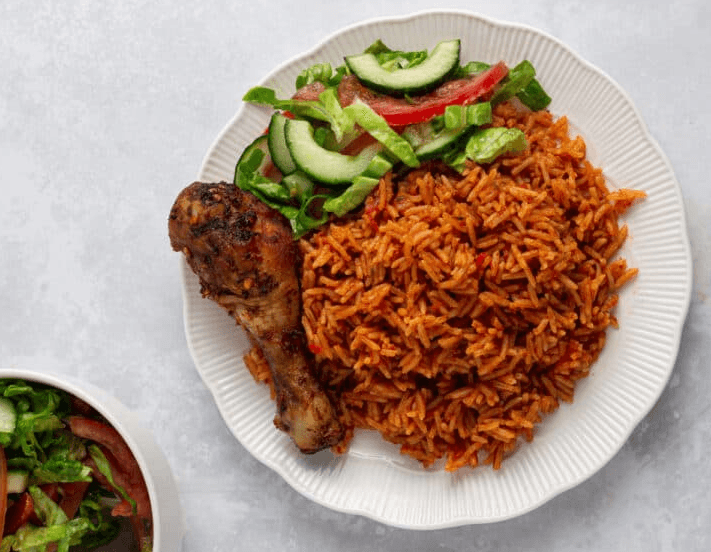 JT Special Jollof (Shrimps/Diced Chicken)
